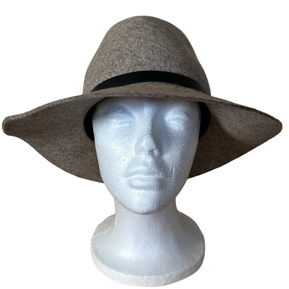 Rag & Bone Womens Floppy Brim Fedora Sz S Felted Wool Leather Band Boho Blogger